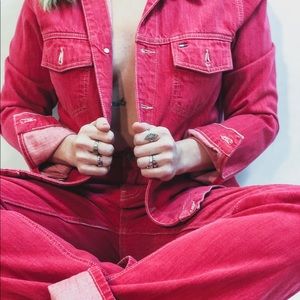 Vintage Tommy Hilfiger jean and jean jacket set